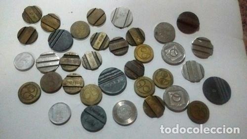Medaglie tematiche: lote 35 cospeles subte telef y fichas juego
