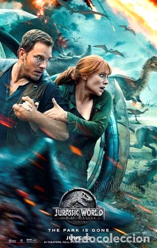 Thematische Medaillen: posters jurassic world mundo jurasico 2018 125x85cm