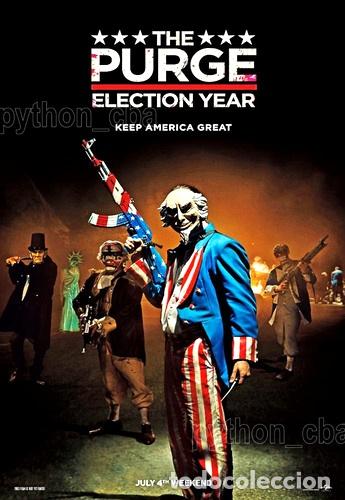 Thematische Medaillen: posters the purge 3 la purga 3 2016 election 42x30