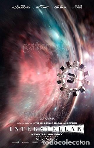 Thematische Medaillen: posters interstellar interestelar 120x85 cm nuevos