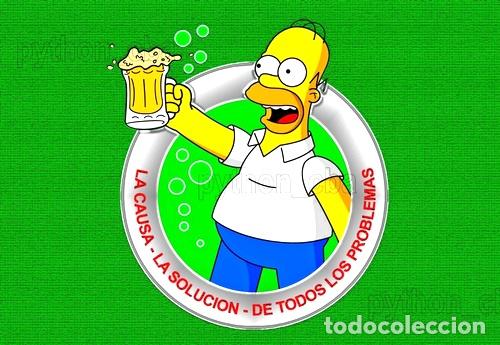 M&eacute;dailles th&eacute;matiques: hermoso poster los simpsons 42x30 3 mod nuevos