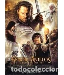 Thematic medals: afiche cine lord of the rings el retorno del rey retro kxz
