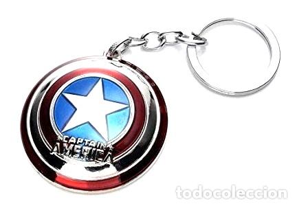 Thematic medals: llavero metalico escudo capitan america marvel coketa coketo