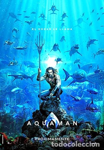 Thematic medals: posters aquaman 2018 42x30cm 10 mod