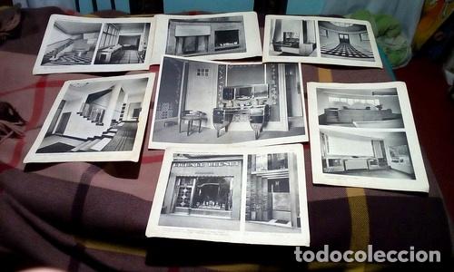 Thematische Medaillen: vendo lote de antiguas laminas de carton de mansiones ardeco