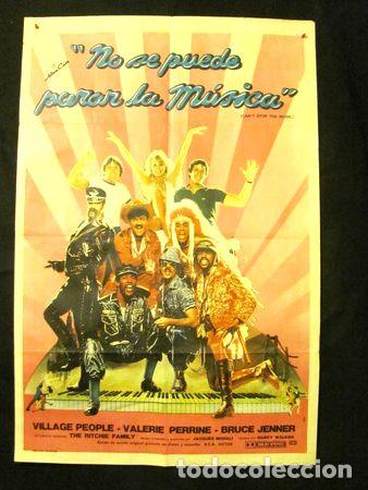 M&eacute;dailles th&eacute;matiques: afiche antiguo no se puede parar la musica village pople