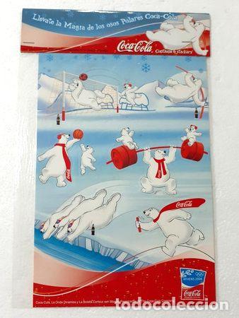 M&eacute;dailles th&eacute;matiques: coca cola osos polares stickers atenas 2004