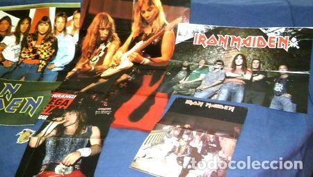 Medallas tem&aacute;ticas: iron maiden combo 5 posters