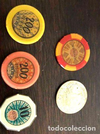 M&eacute;dailles th&eacute;matiques: lote de fichas de casino