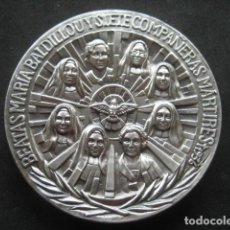 Medallas temáticas: MEDALLA BEATA MARIA BALDILLOU Y SIETE COMPAÑERAS MARTIRES 1936. RELIGIOSAS ESCUELAS PIAS 2001. Lote 285144403