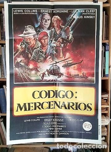 Medallas tem&aacute;ticas: codigo mercenarios afiche cine original - Foto 1
