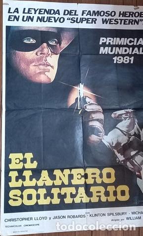 Medaglie tematiche: antiguo afiche de cine el llanero solitario 1981