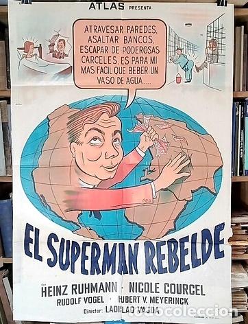 M&eacute;dailles th&eacute;matiques: el superman rebelde poster afiche cine original