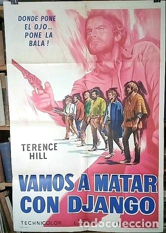 M&eacute;dailles th&eacute;matiques: vamos a matar con django pelicula afiche cine original