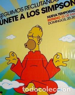 M&eacute;dailles th&eacute;matiques: poster afiche simpson homero fox original 2003 programa tv