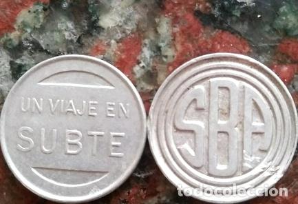 M&eacute;dailles th&eacute;matiques: 2 fichas de subte