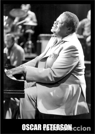 M&eacute;dailles th&eacute;matiques: poster jazz lamina musica blues gillespie satchmo papel