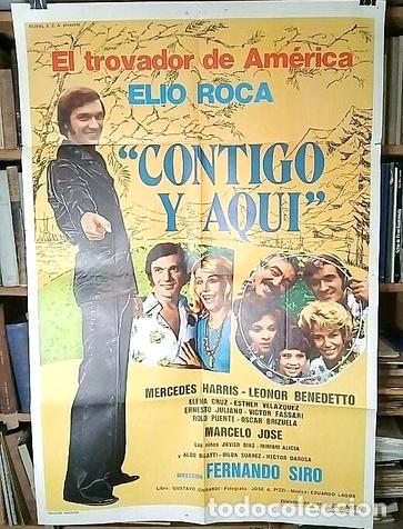 Thematic medals: contigo y aqui pelicula afiche cine original