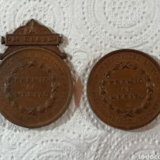 Médailles thématiques: LICEO DE BARCELONA LOTE 2 MEDALLAS SIGLO IXX BRONCE BUENA CONSERVACIÓN. Lote 287084388