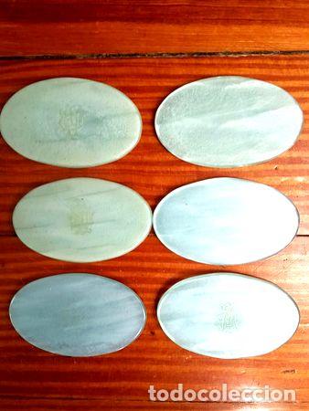 Medallas tem&aacute;ticas: fichas casino antiguas nacaradas 55x33cm lote 6 sin