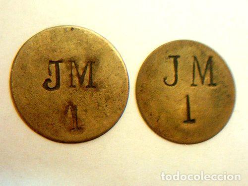 M&eacute;dailles th&eacute;matiques: fichas de esquila de fines del siglo xix