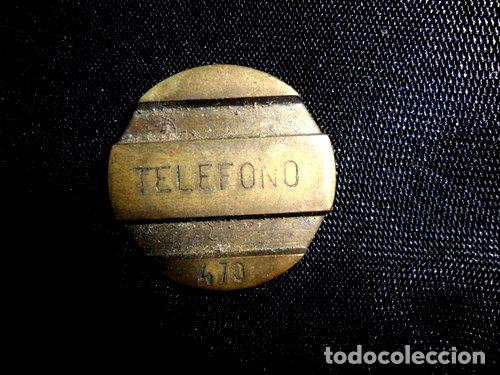 Medalhas tem&aacute;ticas: entel antiguo cospel ficha telefonica bronce telefono 470
