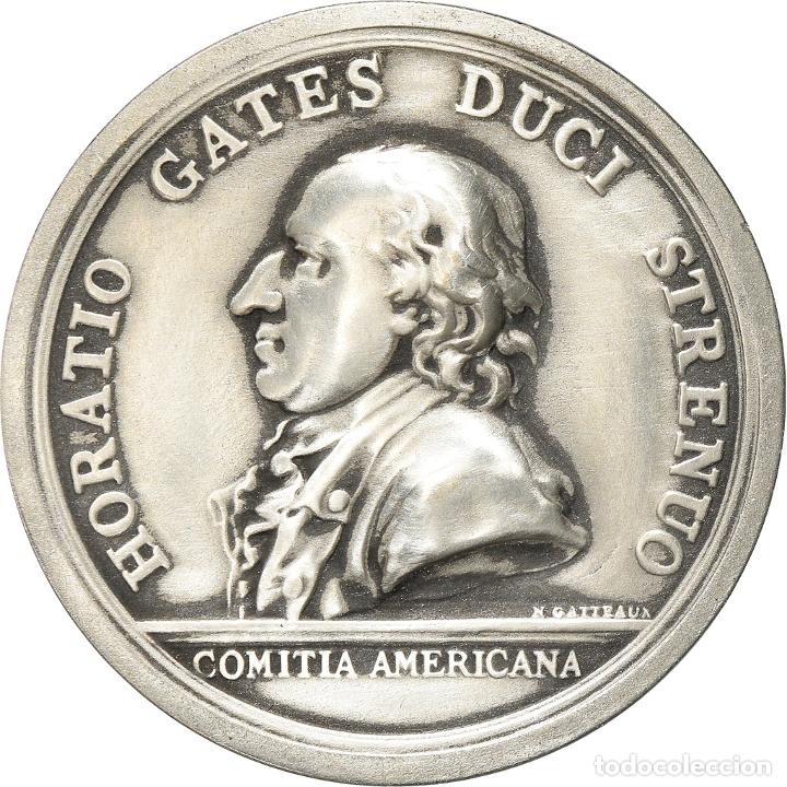 Medaglie tematiche: [#181058] Estados Unidos de Am&eacute;rica, medalla, General Horatio Gates, History, 1777
