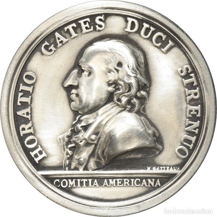 Medaglie tematiche: [#181059] Estados Unidos de Am&eacute;rica, medalla, General Horatio Gates, History, 1777