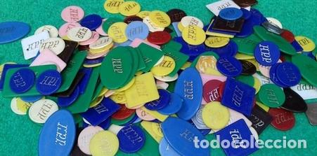 Medalhas tem&aacute;ticas: lote 260 fichas antiguas de casinobingo juego acrilico poke