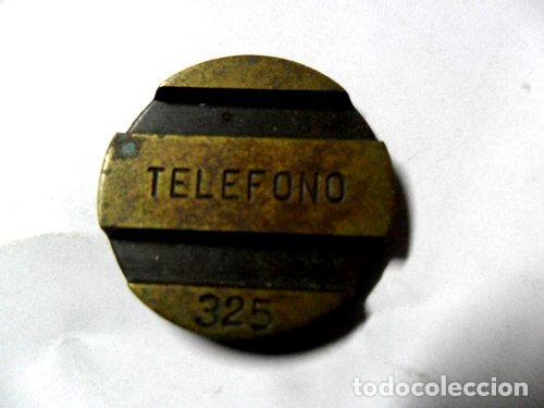 Medalhas tem&aacute;ticas: entel cospel ficha telefonica bronce telefono n 325