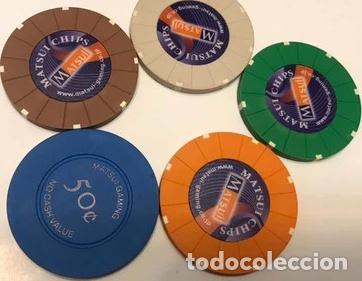 Medalhas tem&aacute;ticas: fichas de casino originales