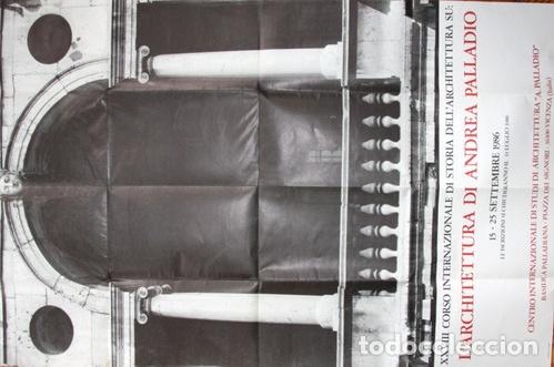 Medalhas tem&aacute;ticas: andrea palladio poster curso en vicenza 59x95 ano 1986