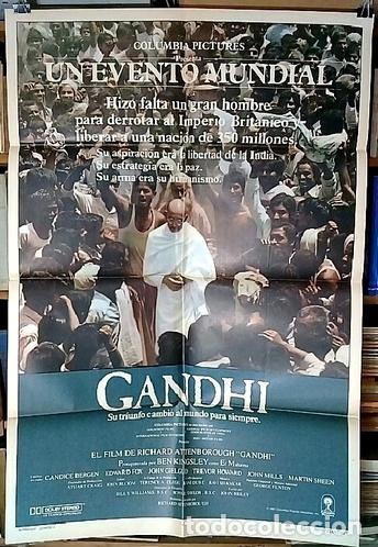 Medalhas tem&aacute;ticas: gandhi poster pelicula afiche cine original