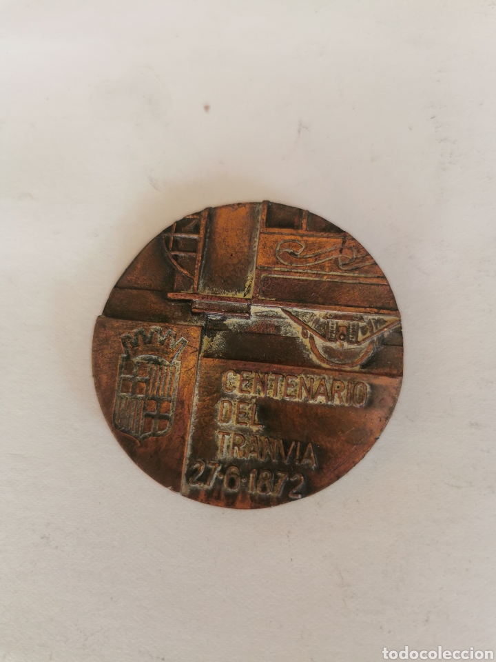 Medallas tem&aacute;ticas: Medalla de la centenario del tramvia Barcelona - Foto 2