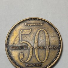Medallas temáticas: MONEDA TUPPERWARE 50 ANIVERSARIO 1946-1996 EN BRONCE. Lote 293815283