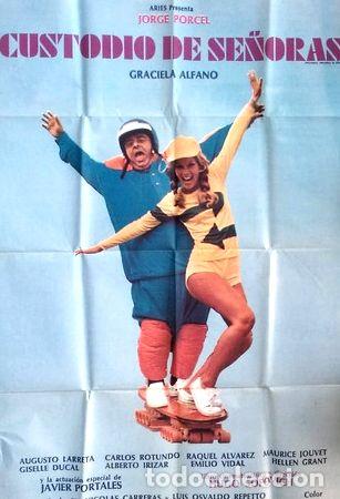 M&eacute;dailles th&eacute;matiques: afiche de cine original custodio de senoras 1979