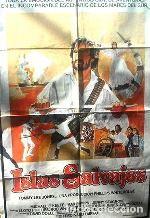 M&eacute;dailles th&eacute;matiques: afiche original de la pelicula islas salvajes con tommy lee