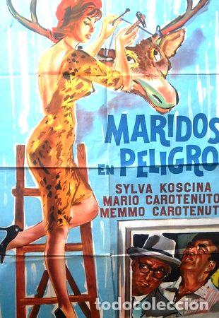 M&eacute;dailles th&eacute;matiques: afiche orig de la pelicula maridos en peligro sylva koscina