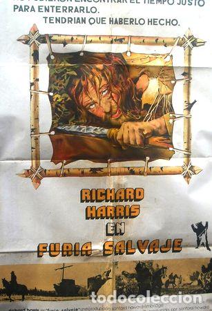 M&eacute;dailles th&eacute;matiques: afiche original pelicula furia salvaje con richard harris