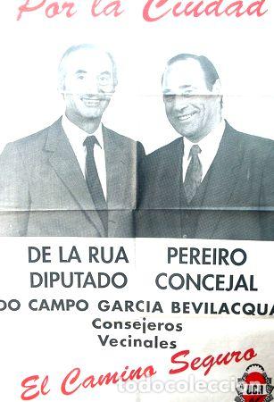 M&eacute;dailles th&eacute;matiques: afiche politico el camino seguro de la rua diputado