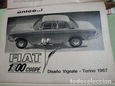 Thematische Medaillen: publicidad fiat 1500 coupe ano 1966