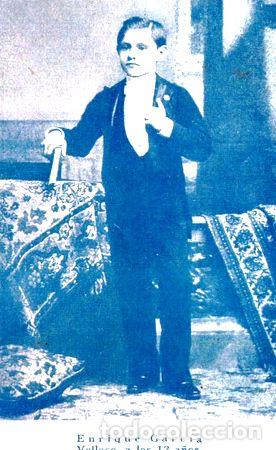 Thematische Medaillen: pequena lamina azulada enrique garcia velloso a los 12 anos