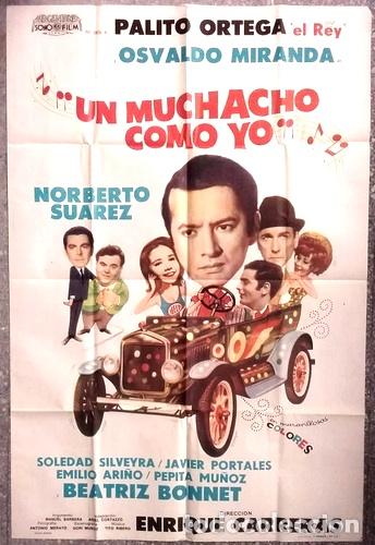 Thematische Medaillen: afiche de cine palito ortega un muchacho como yo 1968