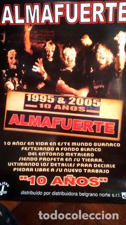Thematische Medaillen: almafuerte poster promocional 10 anos unico
