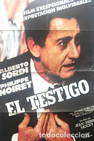 Thematische Medaillen: afiche original de la pelicula el testigo con alberto sordi