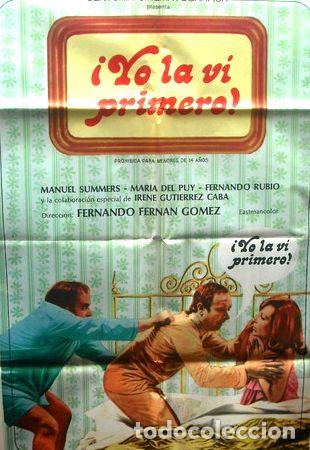Thematische Medaillen: afiche orig de la pelicula yo la vi primero de fernan gomez