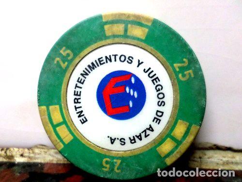 Medallas tem&aacute;ticas: ficha 25 entretenimiento y juegos de azar sa