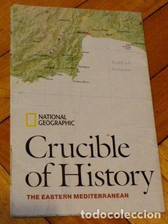 Thematische Medaillen: mapa national geographics jerusalem mediterraneo oriental