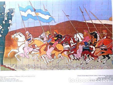 Thematische Medaillen: un poster original mural del subte estacion jujuy linea e