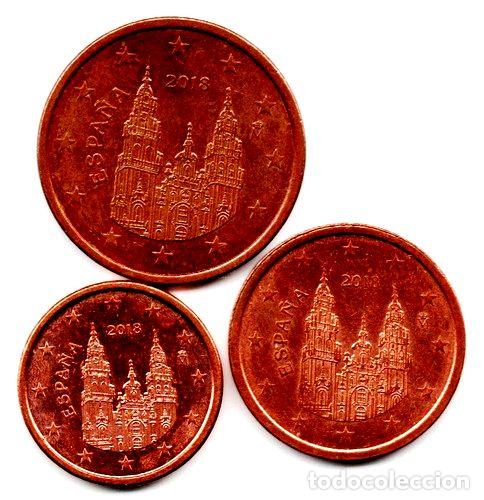 Medallas tem&aacute;ticas: espana monedas 1 2 y 5 euro cent 2018 e18a - Foto 1